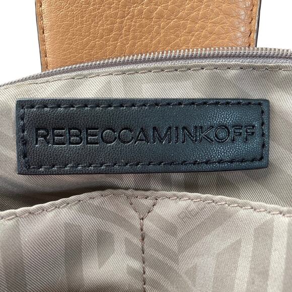 Rebecca Minkoff Tan Pebbled Leather Shoulder Bag - Picture 8 of 10